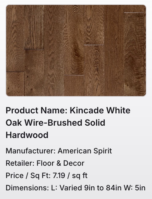 CAD floor material variant