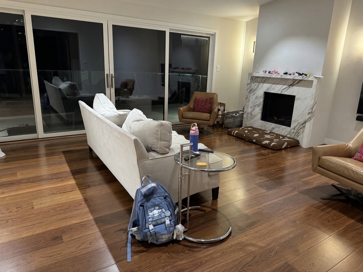Living Room Photo AI Enhanced